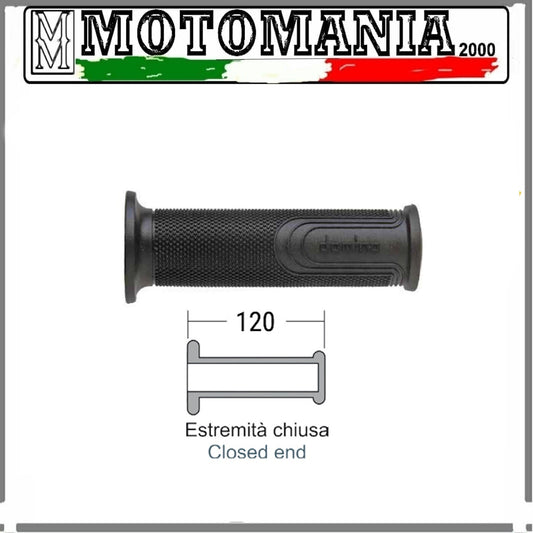 MANOPOLE IN GOMMA NERE CON ESTREMITA' CHIUSE LUNGHEZZA 120MM