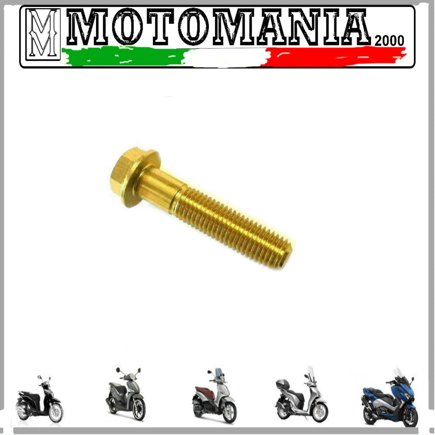 BULLONE 6X35  IN ERGAL ORO TESTA ESAGONALE mm. 8 *