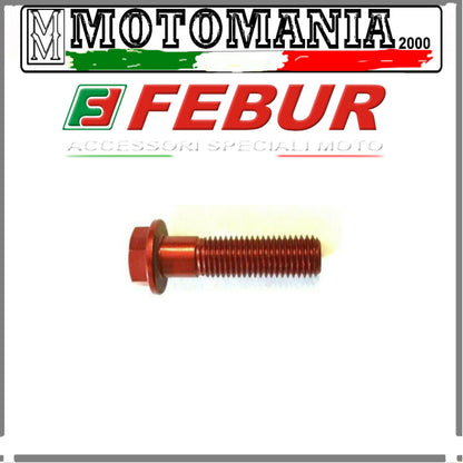 6X35 ERGAL BOLT RED HEX HEAD mm.8 *