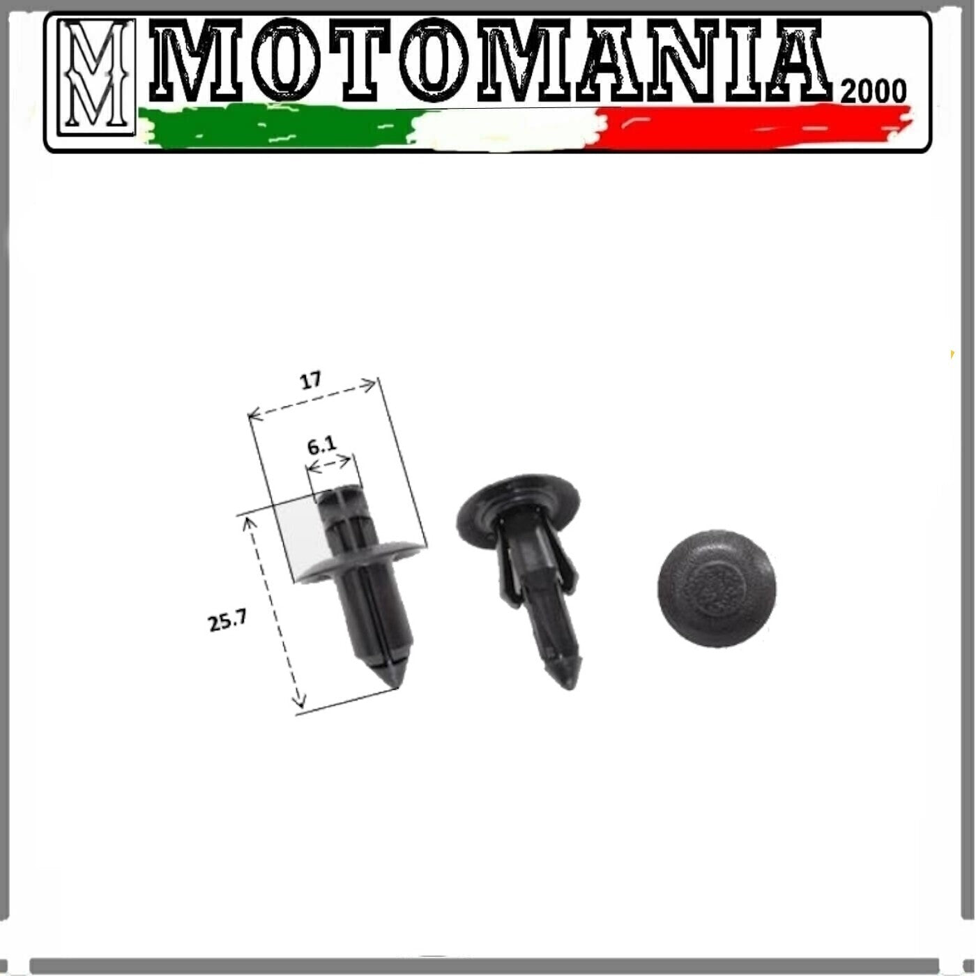 RIVETTO IN PLASTICA PER SUZUKI AN250-400-650CC BURGMAN / DL 650 / UH 125-150-200