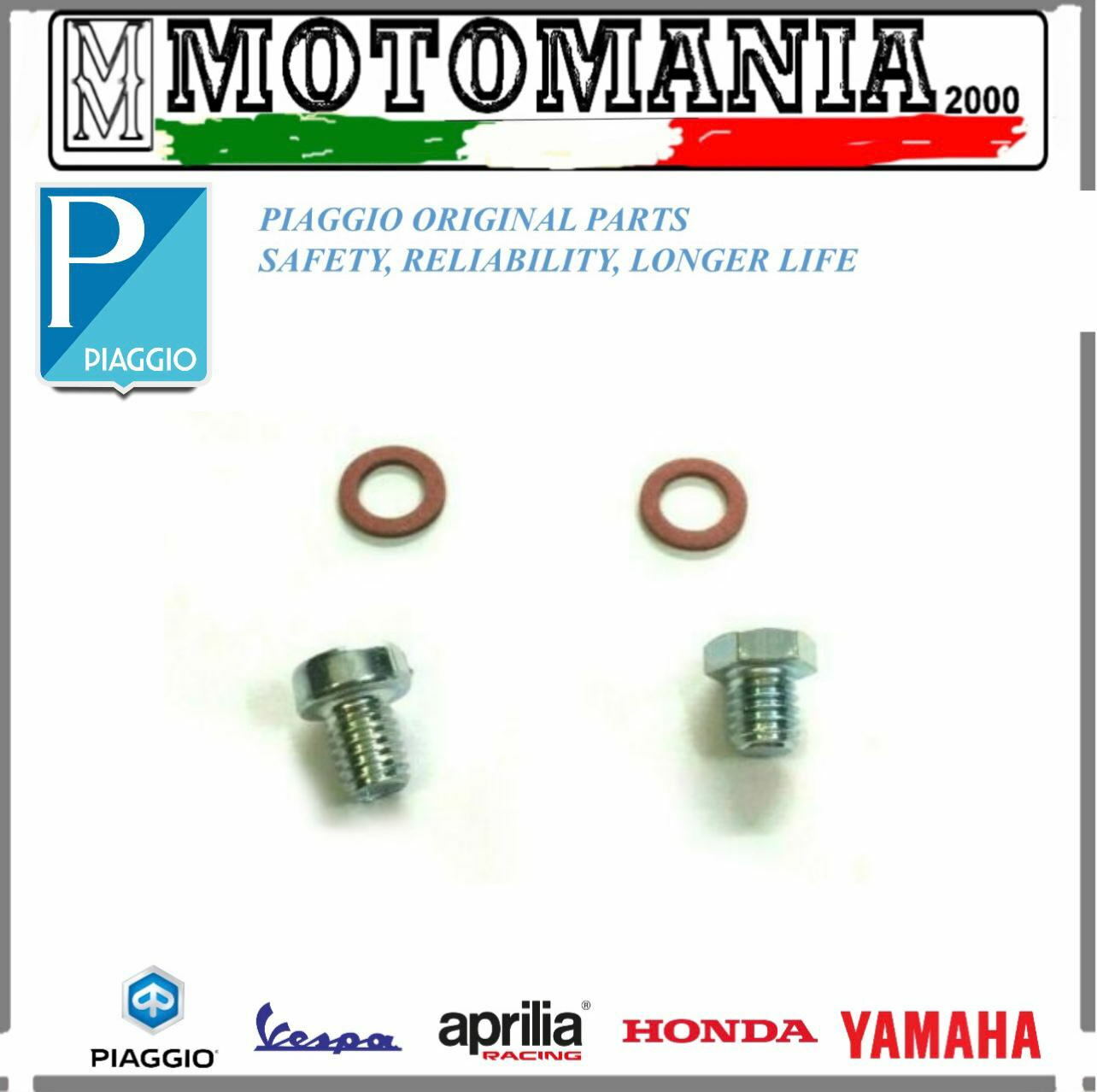 KIT VITI CARICO  SCARICO OLIO MOTORE PIAGGIO VESPA PX PE VESPA PK