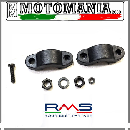 BLACK SX REARVIEW MIRROR FOR PIAGGIO SI 50 AND OTHER MOPEDS WITH CLAMP