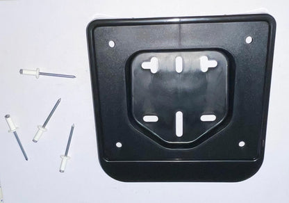 PORTATARGA IN PLASTICA COMPLETO DI RIVETTI PER CICLOMOTORE E SCOOTER 50