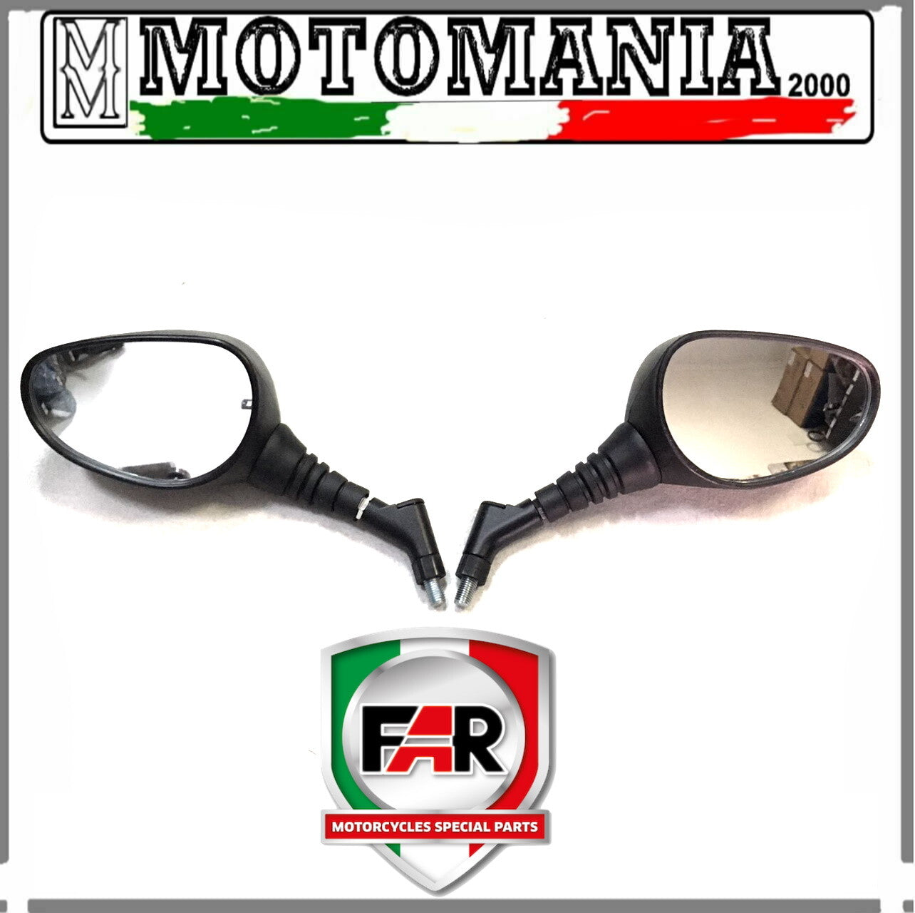 COPPIA SPECCHI RETROVISORI NERI SX E DX PER MBK SKYLINER 250