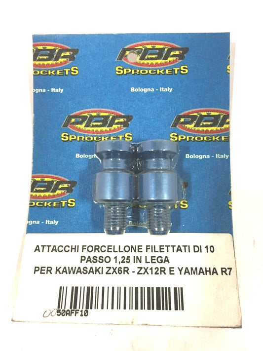 50AFF10 CP ATTACCHI FORCELLONE MOTO FILETTO DA 1O PASSO 1,25 IN LEGA KAWASAKI ZX