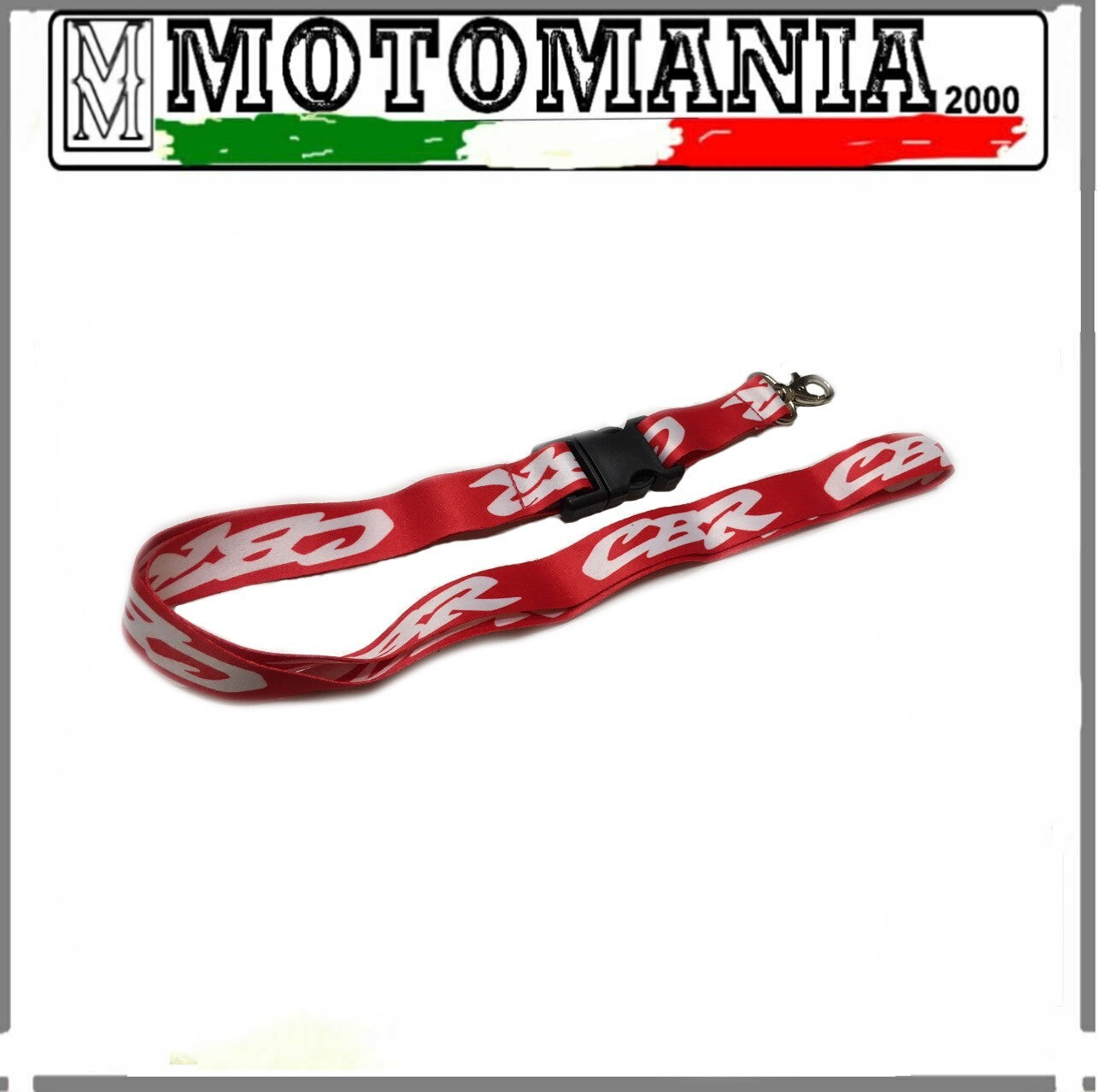 LACCIO PORTA CHIAVE HONDA CBR ROSSO E BIANCO  PRINT