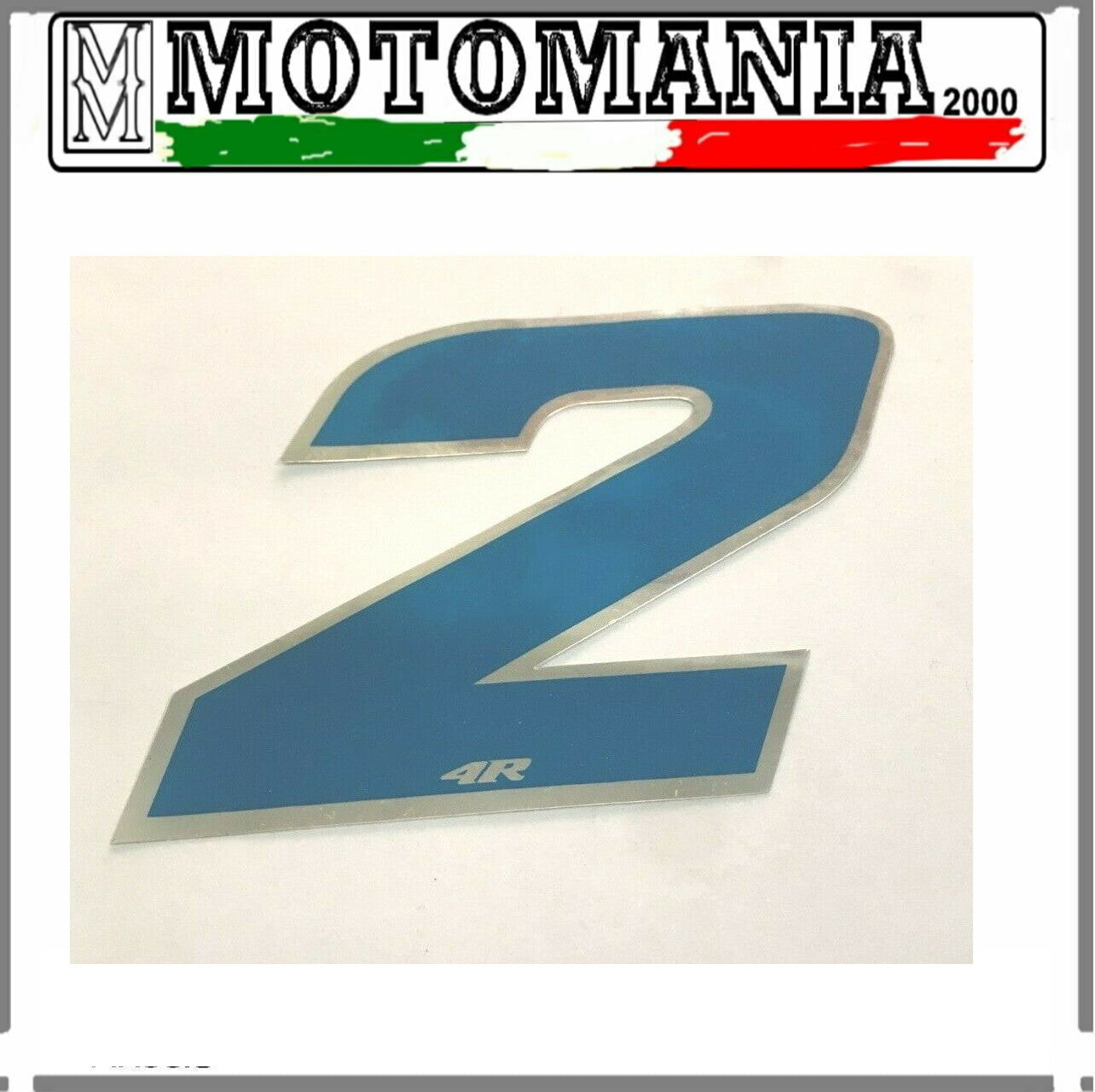 NUMERO 2 CELESTE ADESIVO LARGHEZZA 10 MM LUNGHEZZA 10 MM  *