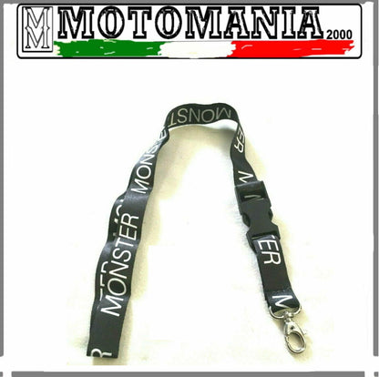 LACCIO PORTA CHIAVE DUCATI MONSTER BIANCO E NERO