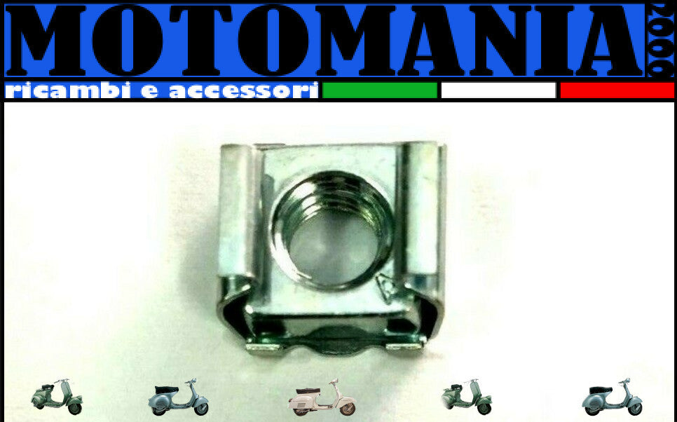 182872 DADO IN GABBIA  ORIGINALE PIAGGIO APE -VESPA  6MM