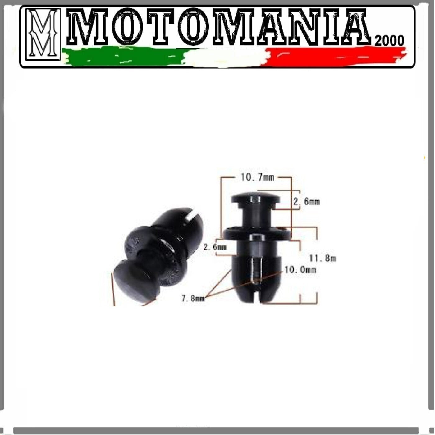 RIVETTO IN PLASTICA PER HONDA NES 125-150- FES 125-150CC / CBR 600-900-1000 *
