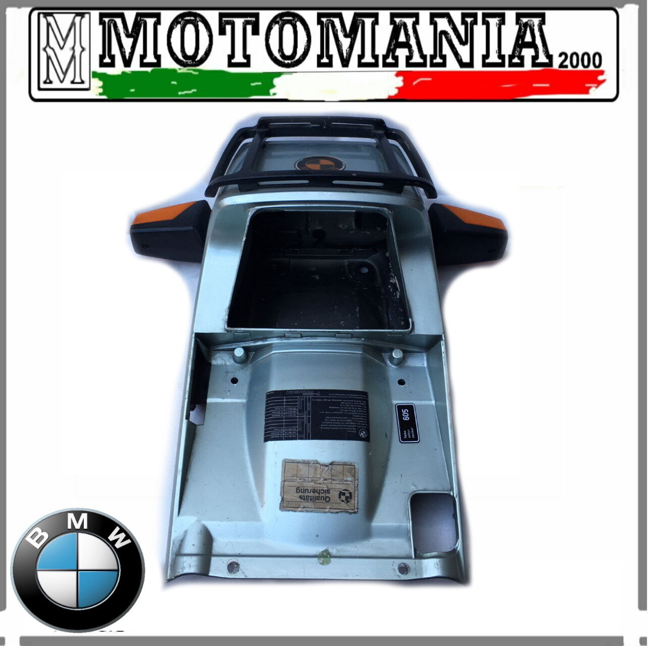 CODONE POSTERIORE VERDE ACQUA BMW K100 COMPLETO DI STOP E FRECCE