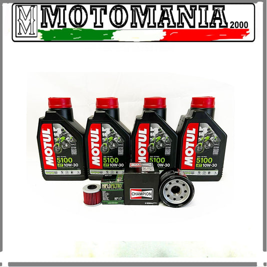 4L OLIO MOTUL 10 W-30  5100  + COPPIA FILTRI OLIO HONDA X-ADV 750