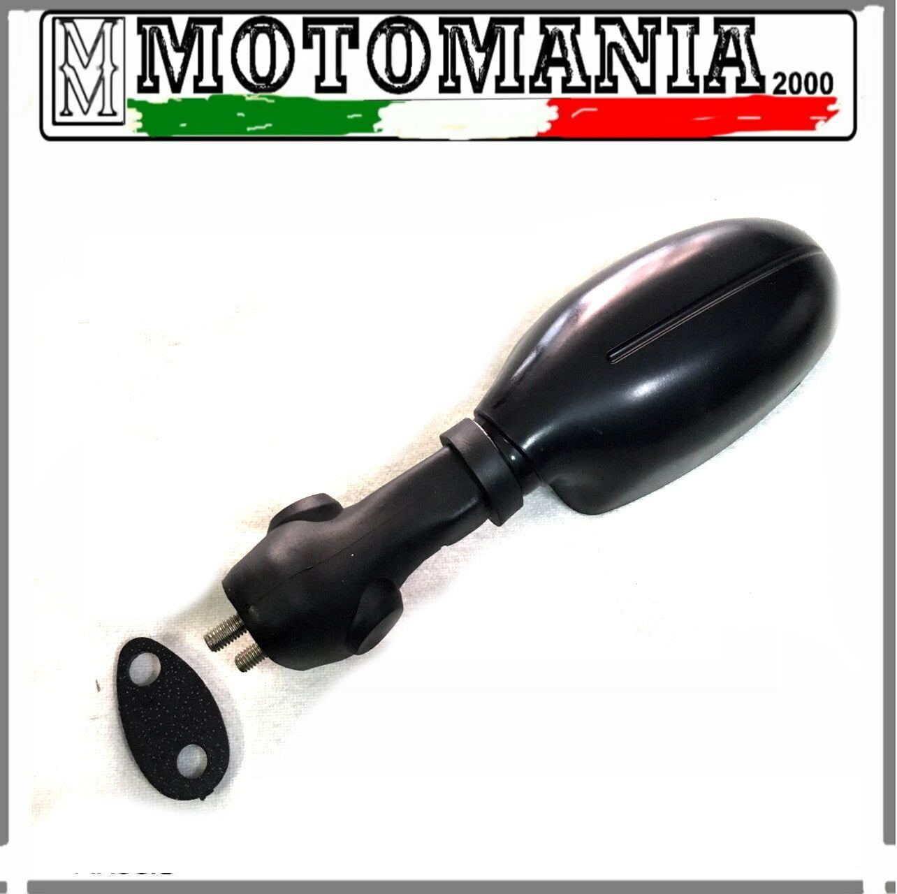 BLACK SX REARVIEW MIRROR COMPLETE WITH GASKET