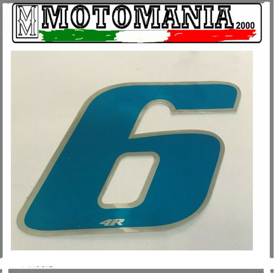 NUMBER 6 CELESTIAL STICKER WIDTH 10MM LENGTH 10MM *