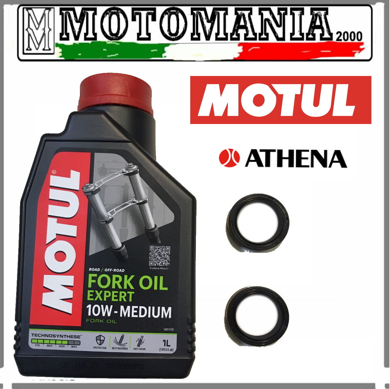 P40FORK455029 KIT PARAOLI + OLIO FORCELLA 10W MOTUL DUCATI SPORT 350