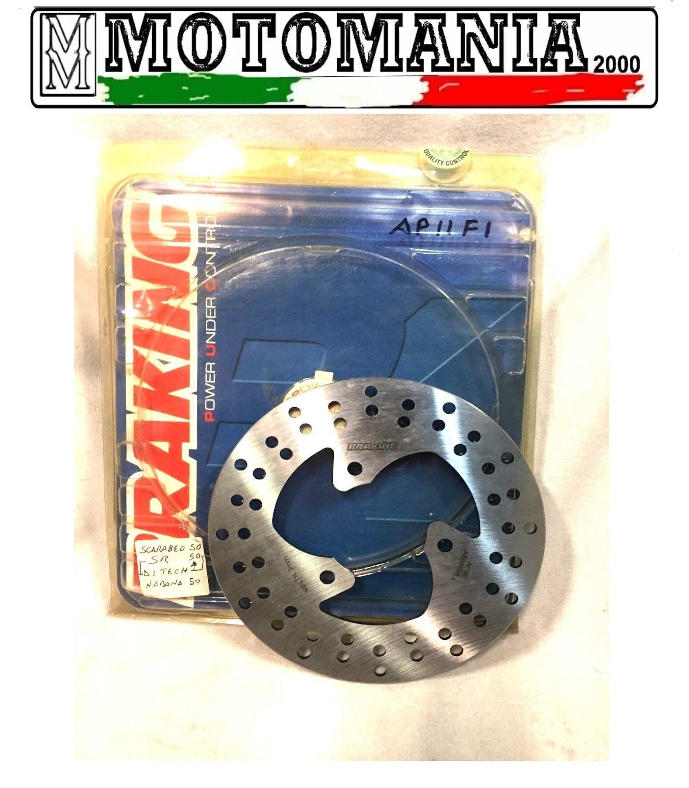 AP11FI DISCO FRENO TONDO FISSO ANTE. APRILIA BETAMOTOR GILERA PIAGGIO YAMAHA *