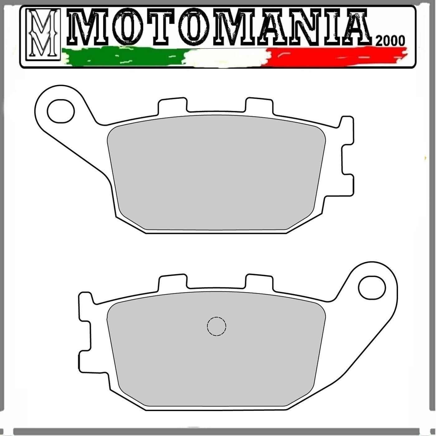 225100470   COPPIA PASTIGLIE FRENO POSTERIORE PER HONDA JAZZ 250 2000-2006   *