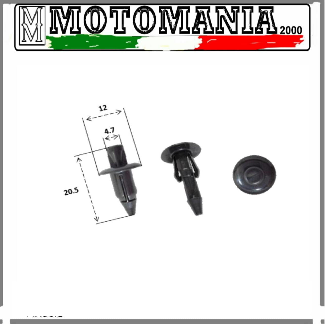 RIVETTO IN PLASTICA PER HONDA / KYMCO / SUZUKI (VEDI MODELLI IN DESCRIZIONE)  *