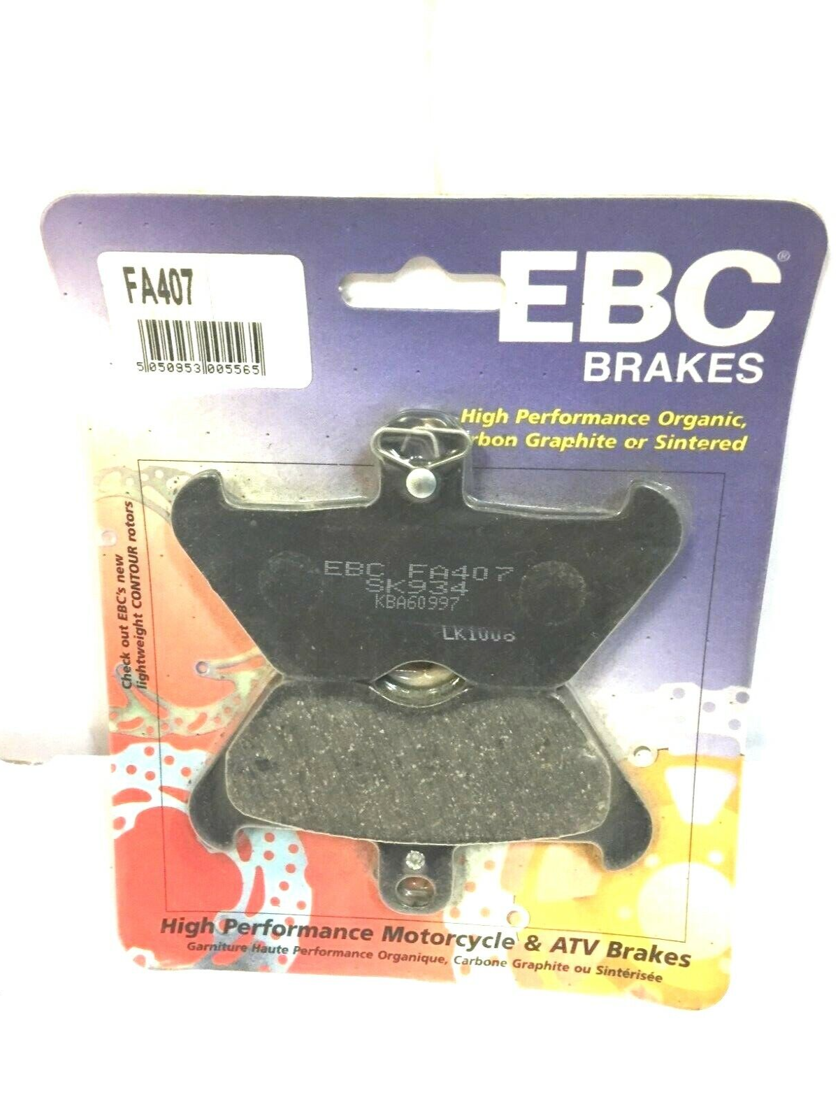 R1240700 CP BRAKE PADS EBC FRONT WITH PLATES BMW 1000 R 100 R -91-95