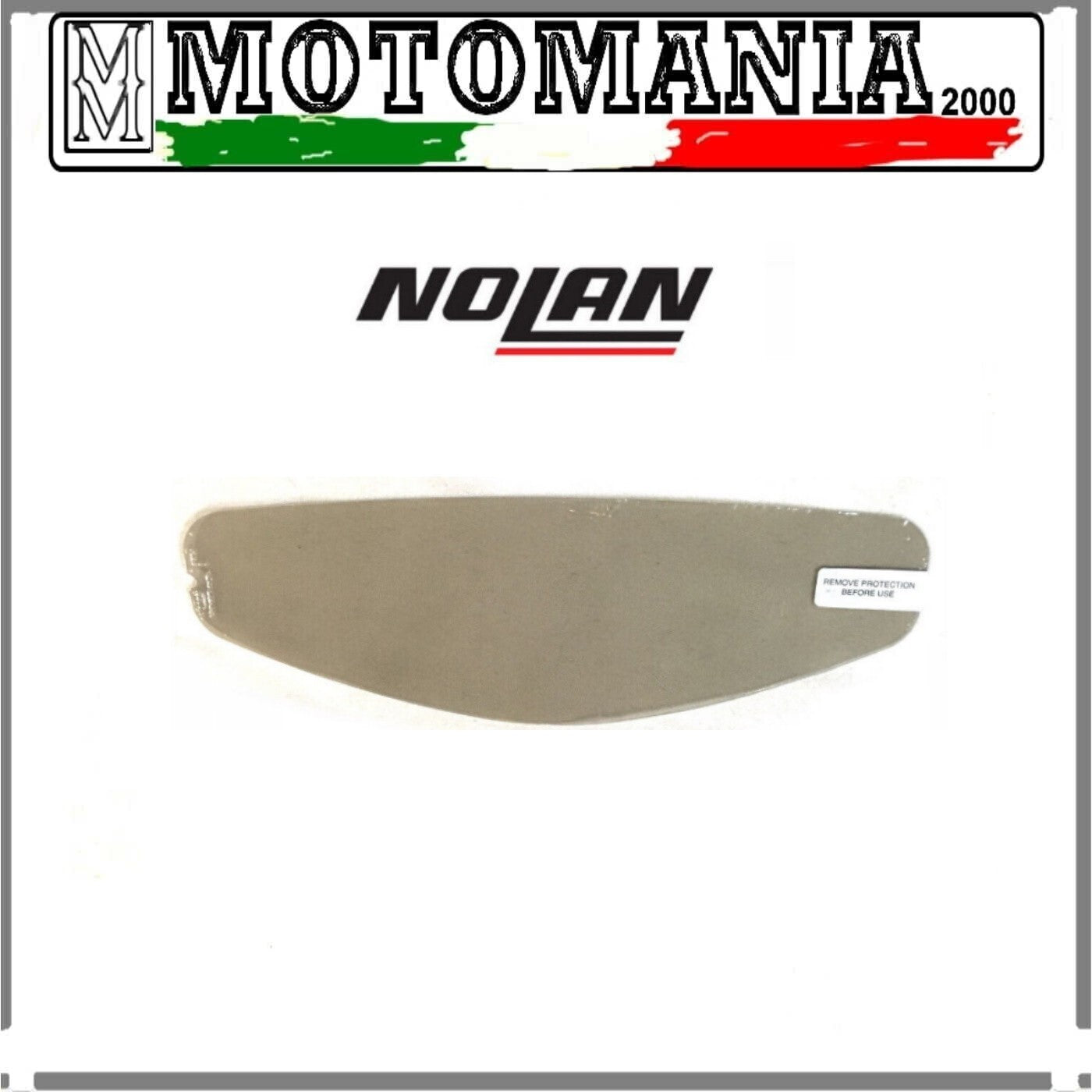 NOLAN ANTI FOG SMOKE INTERIOR VISOR FOR NOLAN N61 HELMET WITH ATT CLIP.