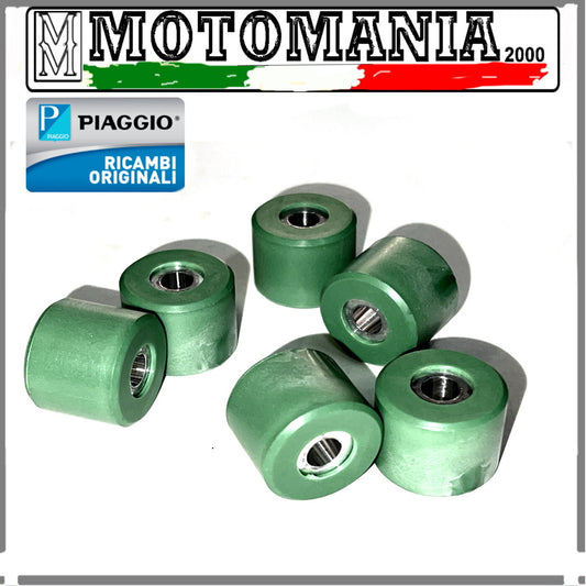 842870 KIT 6 RULLI VARIATORE ORIG. PIAGGIO PER BEVERLY 250 / VESPA GTS  *
