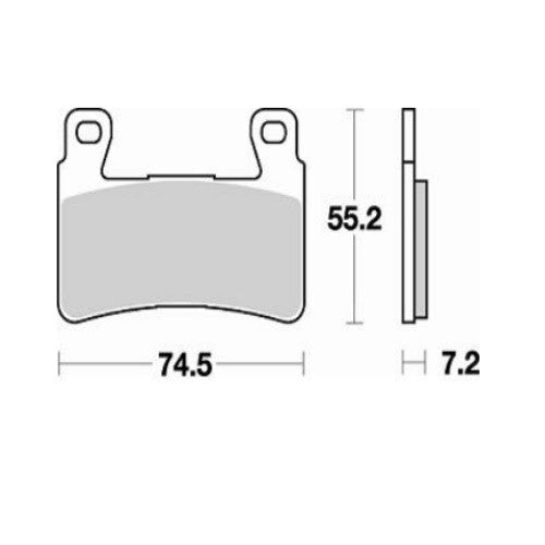 827SM1 PASTIGLIA FRENO ANTERIORE SEMI METALLICA HARLEY DAVIDSON XR 1200 XR 1200