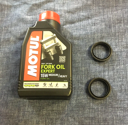 MOTUL 41X53X11 YAMAHA YZF R6 600 YEAR 06-07 15W FORK OIL + OIL KIT