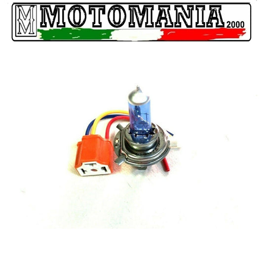 SPINOTTO PIU' LAMPADA H4 12V 60/55W LUCE BIANCA *