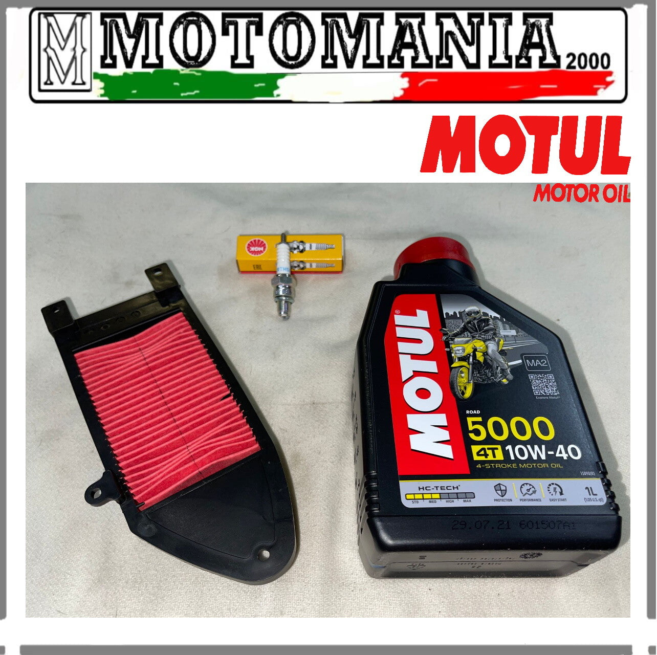 KYMCO AGILITY 125/150 CUTTING KIT - 1 MOTUL OIL /1 AIR FILTER /1 SPARK PLUG *
