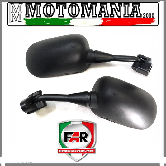 COPPIA SPECCHI RETROVISORI NERI SX E DX PER HONDA CBR 900 RR 2002,VTR 1000 SR FA