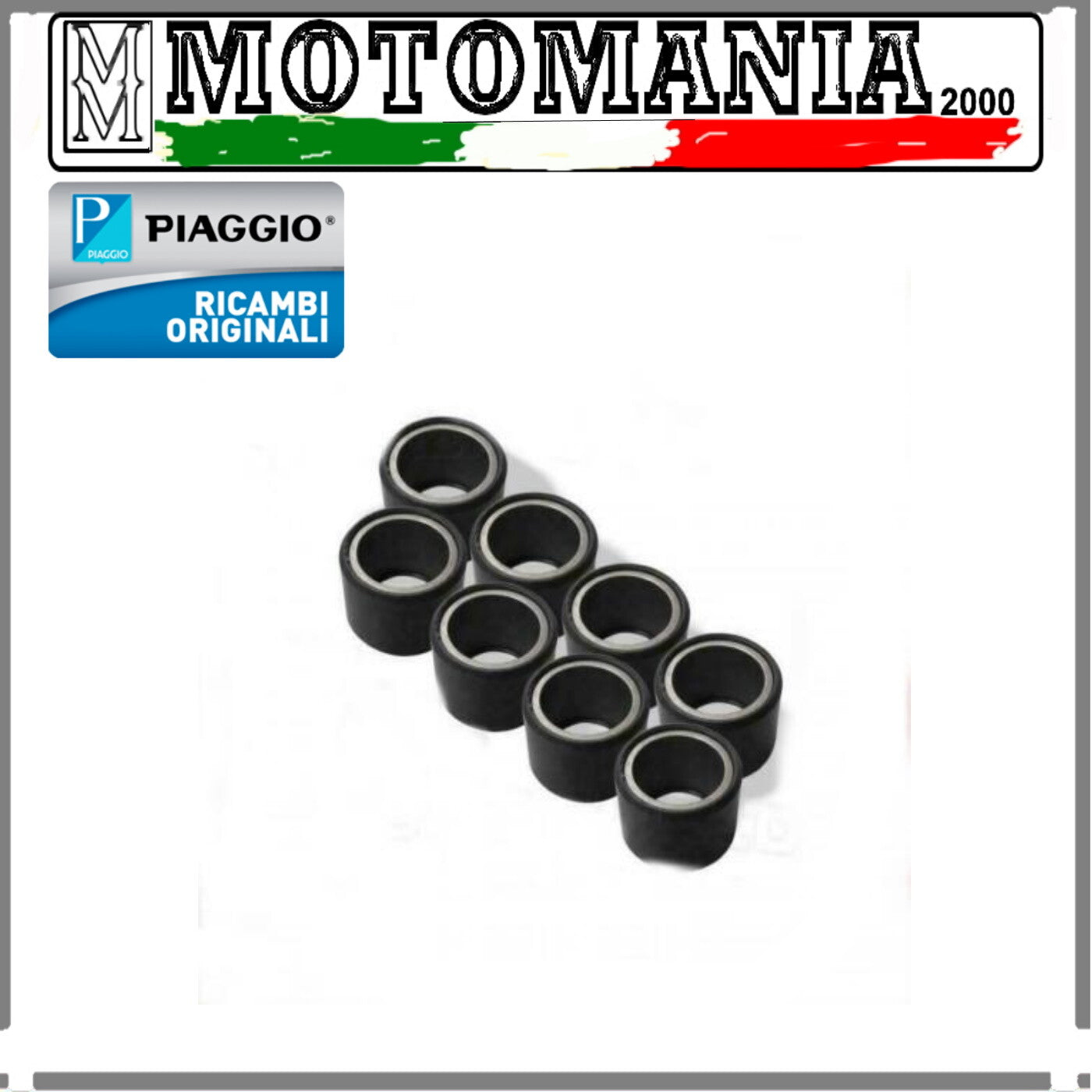 ORIGINAL PIAGGIO 8 ROLLER VARIATOR KIT FOR BEVERLY 350 - BEVERLY 350 SPORT TOUR