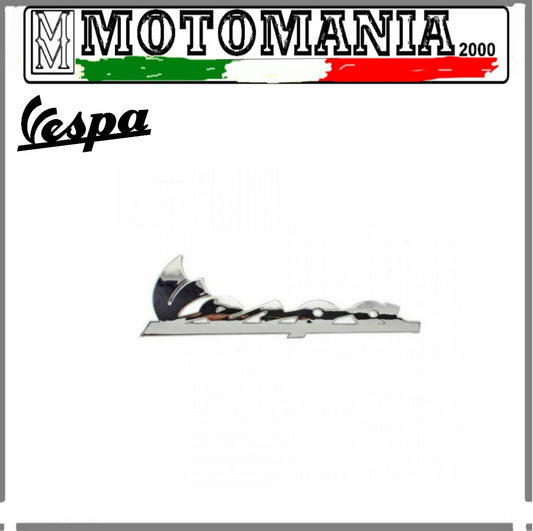 TARGHETTA CROMATA SCUDO ANTERIORE VESPA PX 125-150-200CC (VEDI DESCRIZIONE)