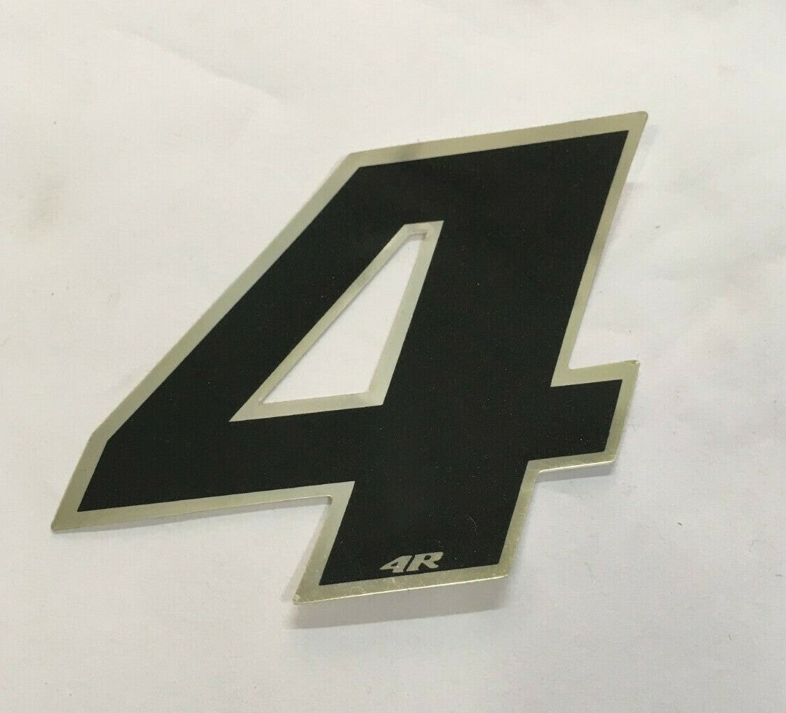 NUMBER 4 BLACK STICKER WIDTH 5MM LENGTH 5MM *
