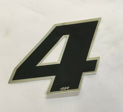 NUMBER 4 BLACK STICKER WIDTH 5MM LENGTH 5MM *