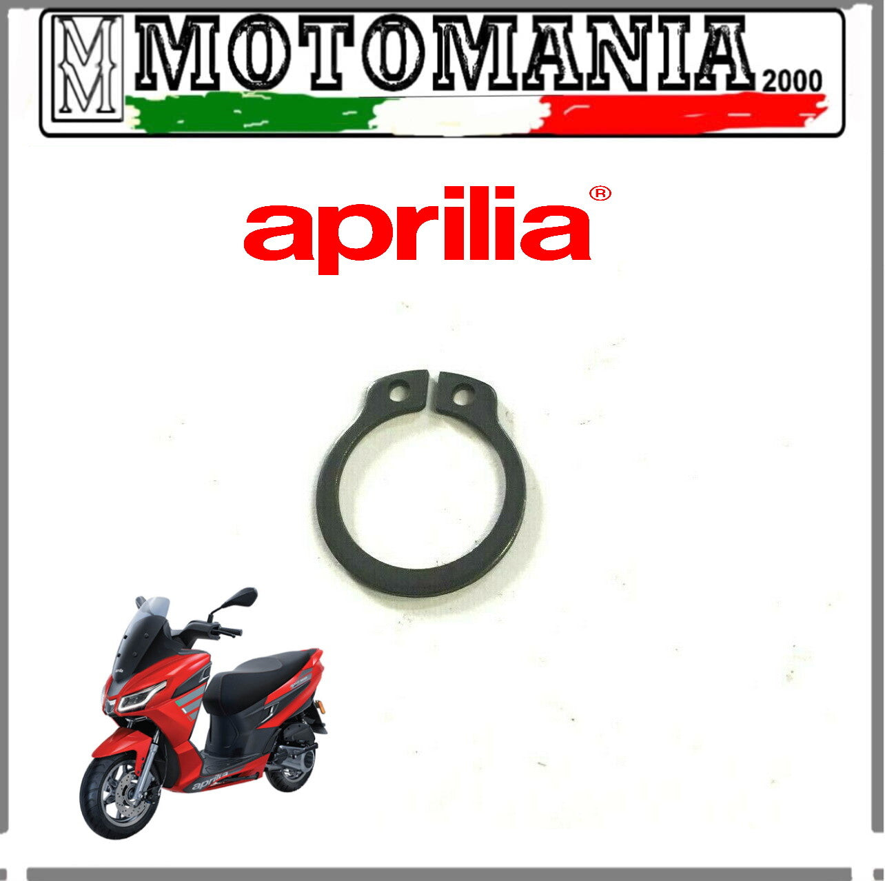 AP8501467 SEEGER RING SHAFT D.8 GEAR TACHOMETER APRILIA MOTORCYCLE AND SCOOTER