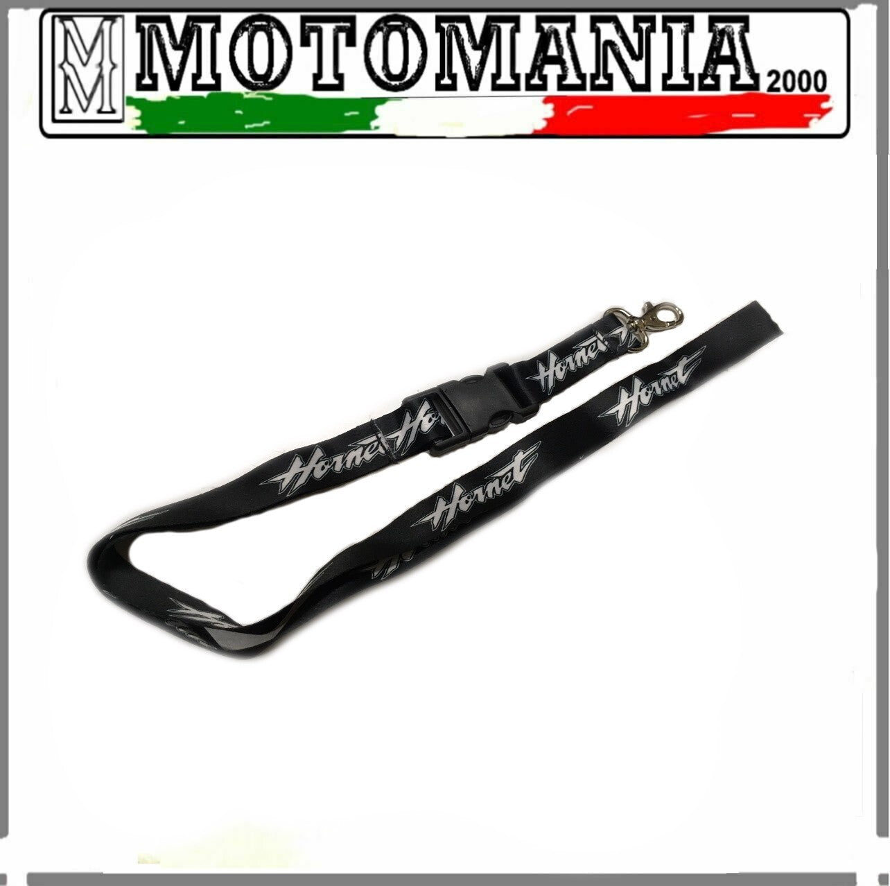 LACCIO PORTA CHIAVE HONDA HORNET NERO E BIANCO