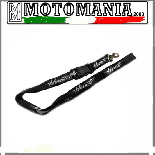 LACCIO PORTA CHIAVE HONDA HORNET NERO E BIANCO