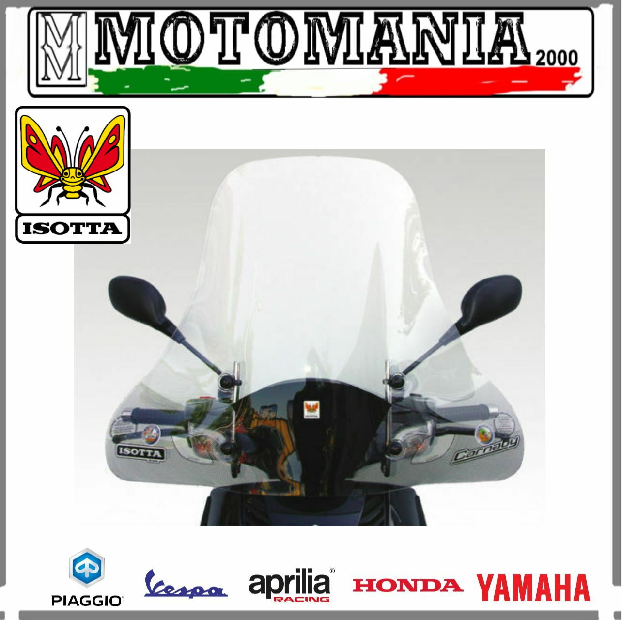 E 356 PARABREZZA CARNABY 125 - 200 ISOTTA SOLO SCHERMO SENZA ATTACCHI  *