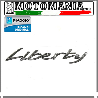 TARGHETTA ADESIVA LATERALE ORIGINALE PIAGGIO PER LIBERTY 50 - 125 - 150 IGET *