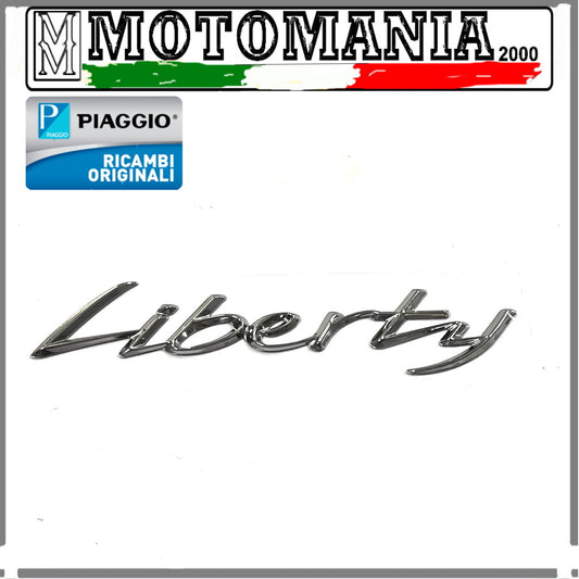 TARGHETTA ADESIVA LATERALE ORIGINALE PIAGGIO PER LIBERTY 50 - 125 - 150 IGET *