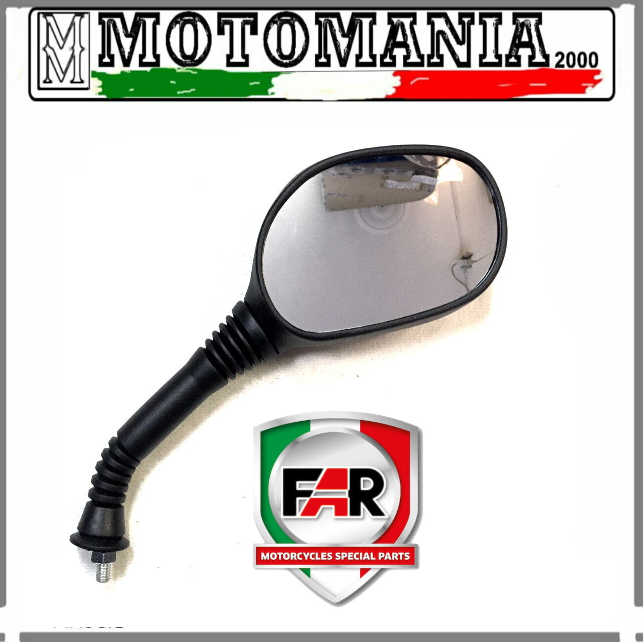 BLACK RIGHT REARVIEW MIRROR FOR HONDA PANTHEON 125/150-FORESIGHT 250