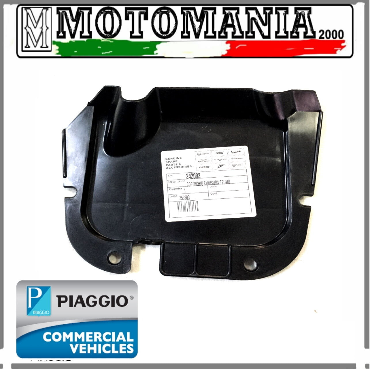 COPERCHIO CHIUSURA TELAIO ORIGINALE PIAGGIO VESPA PX  T5 125/150/200