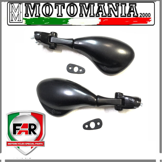 COPPIA SPECCHI RETROVISORI NERI SX E DX PER SUZUKI GSX 600-750 TL 1000 R-S