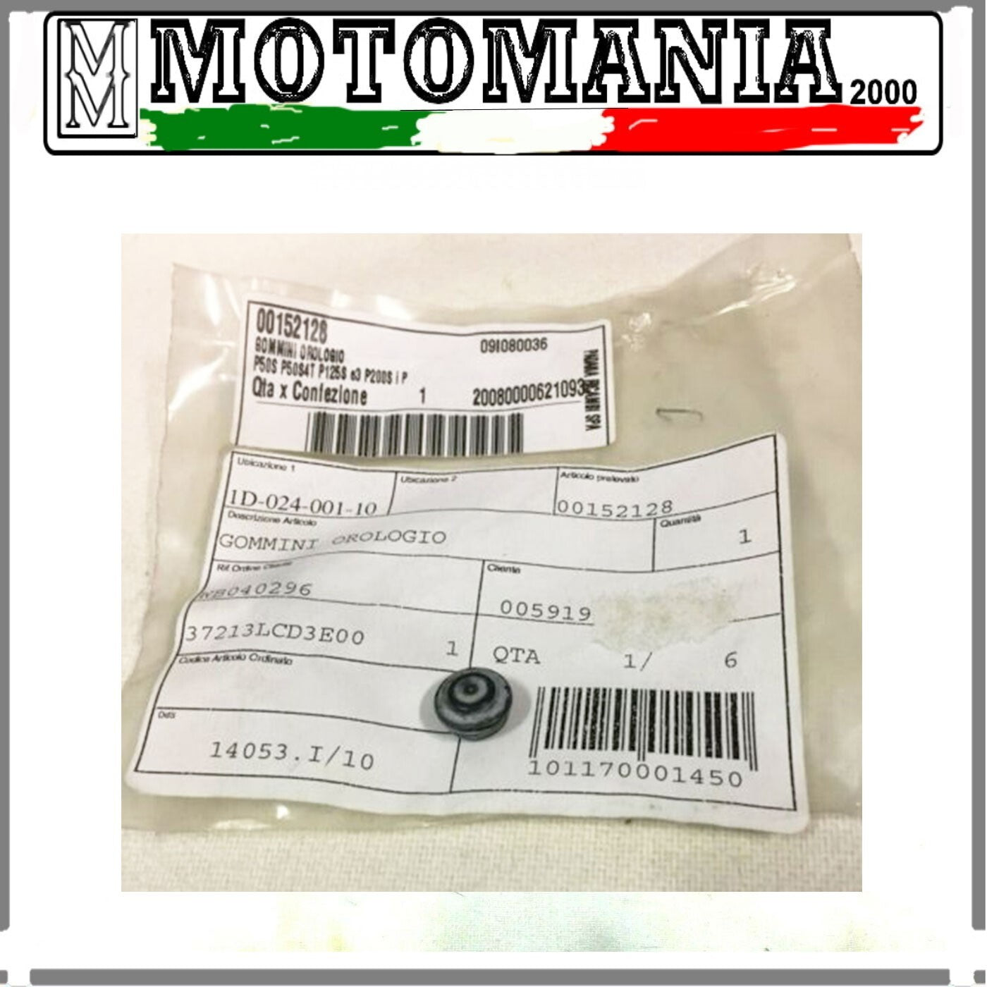 00152128 RUBBER ODOMETER CLOCK KM. ORIGINAL KIMCO