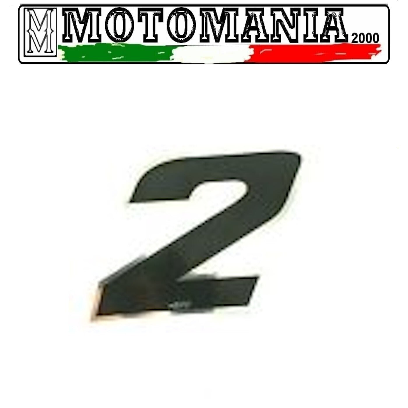 BLACK STICKER NUMBER WITH CHROME EDGE CM 10X10 *