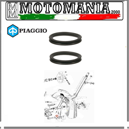 COPPIA ANELLI PIAGGIO VESPA 50 - PK PER PERNO SOSPENSIONE BRACCIO OSCILLANTE
