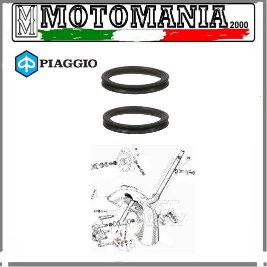 COPPIA ANELLI PIAGGIO VESPA 50 - PK PER PERNO SOSPENSIONE BRACCIO OSCILLANTE
