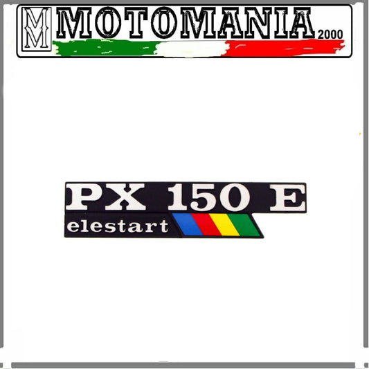 TARGHETTA IN ALLUMINIO PER COFANO LATERALE PIAGGIO VESPA PX150CC ELESTART