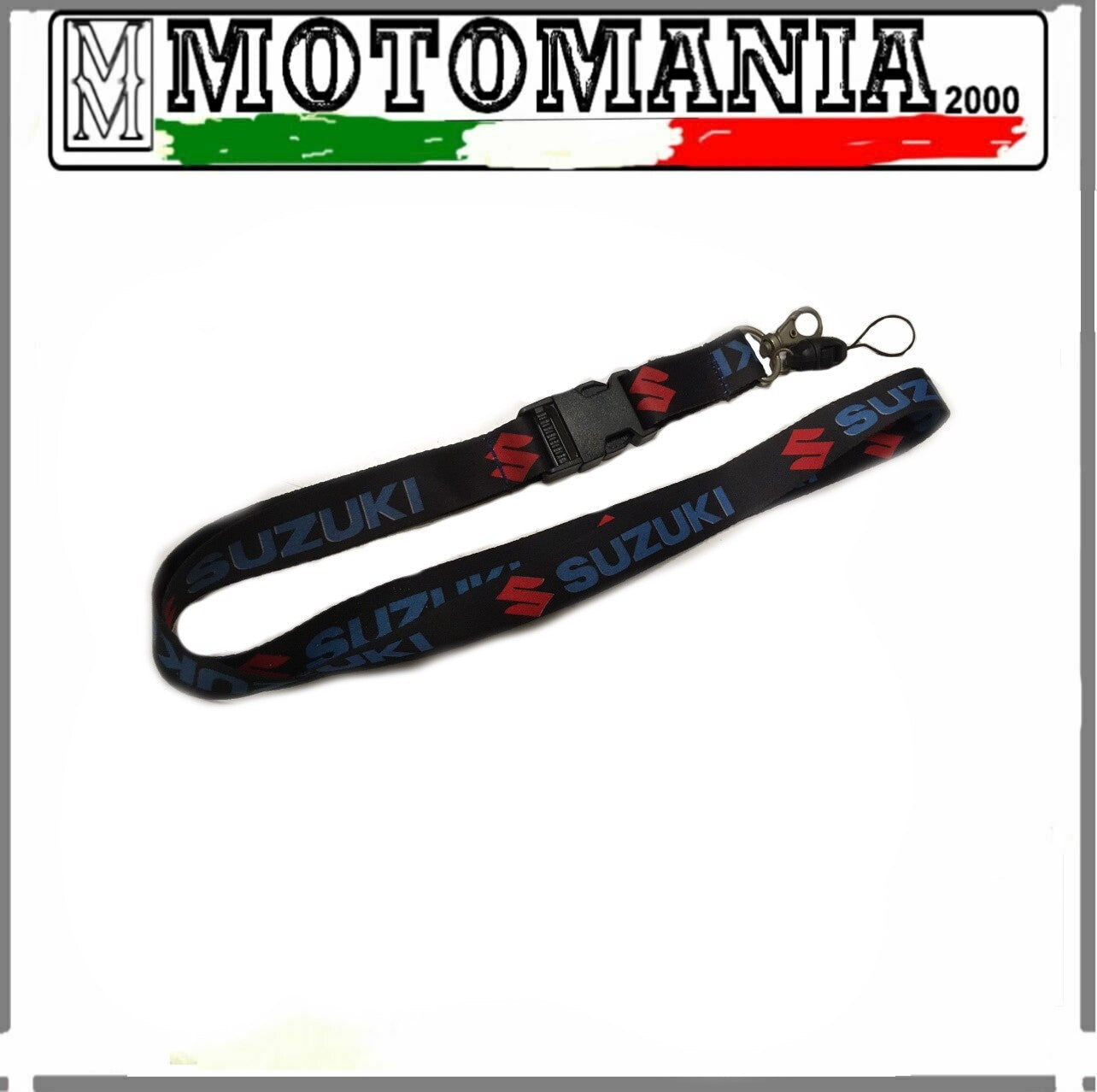 LACCIO PORTA CHIAVE SUZUKI NERO E BLU