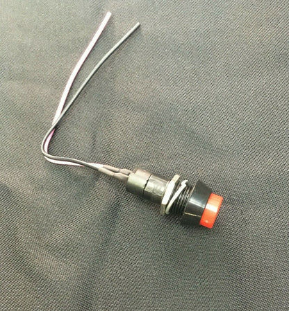 PULSANTE INTERRUTTORE TONDO CON FILETTATURA E DADO UNIVERSALE AUTO E MOTO